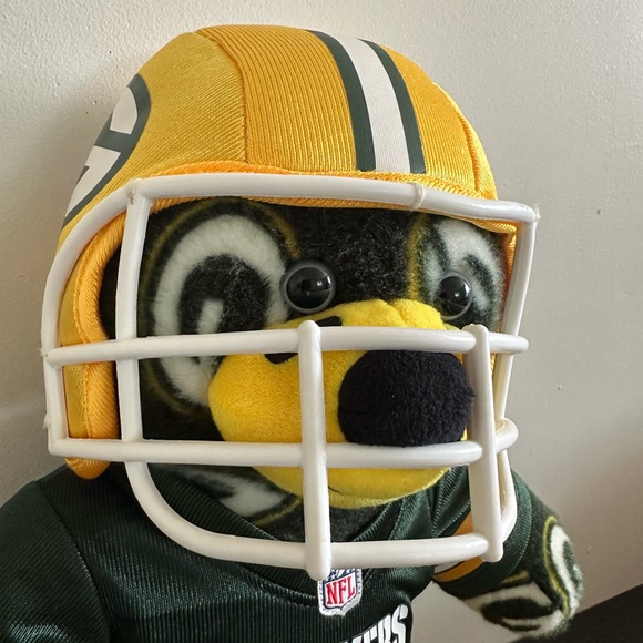 Build-A-Bear Green Bay Packers Bear w/ Jersey, Pants & Helmet – Rare Full Set! - Picture 3 of 13